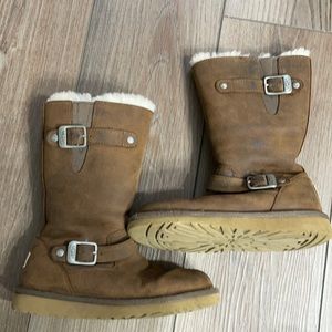 UGG Girls’ leather boots